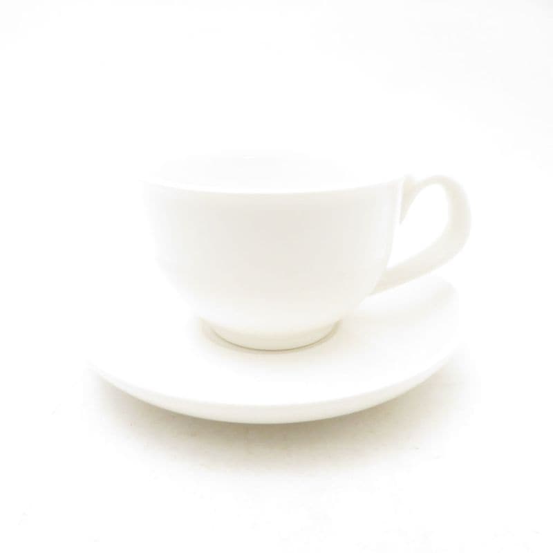 美品 ROYAL COPENHAGEN ロイヤルコペンハーゲン ホワイトポット カップ＆ソーサー 1客 ティー コーヒー テーブルウェア SU14212G2 【中古】