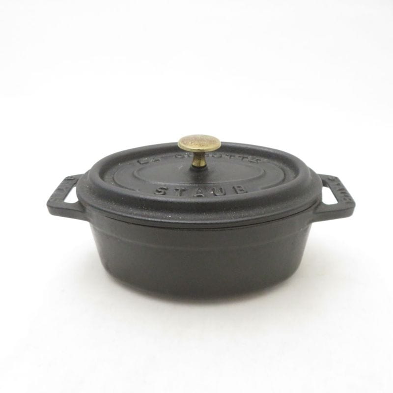 STAUB ストウブ ピコココットオーバル 両手鍋 1点 11cm 鋳物 琺瑯 ホーロー ほうろう SC11054H2 【中古】