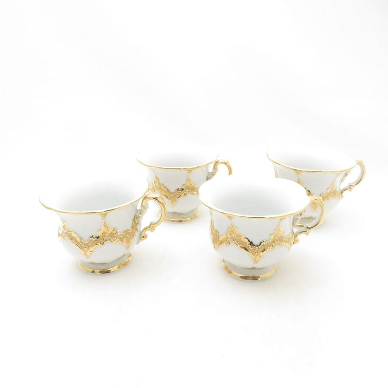 美品 MEISSEN マイセン Bフォーム グランツゴールド カップ 4点 セット 金彩 SM5170V2 【中古】