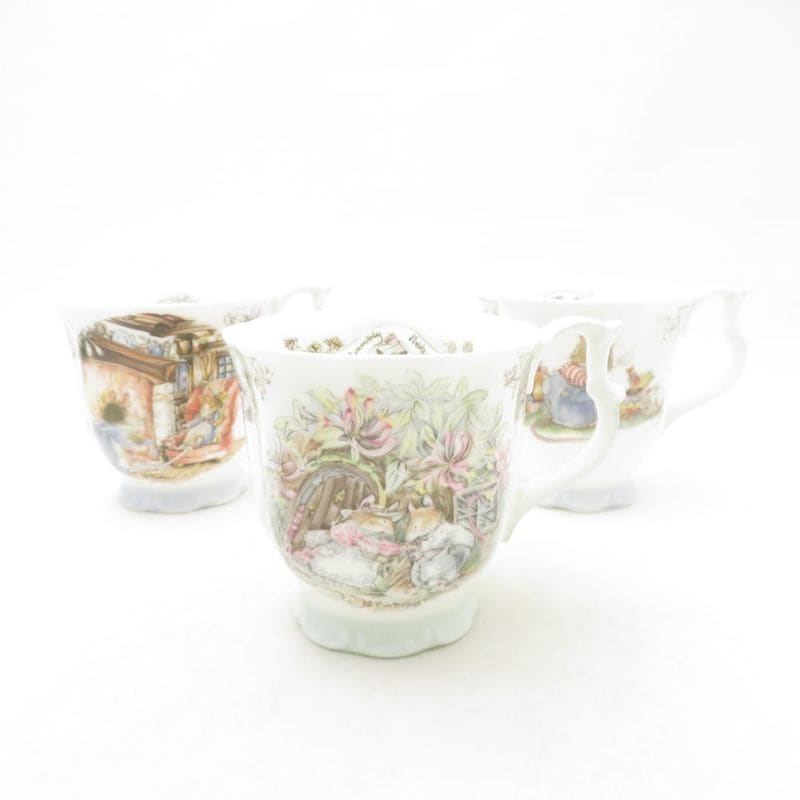 ROYAL DOULTON ロイヤルドルトン ブランブリーヘッジ マグカップ 3点 陶器 セット サマー/ウィンター/バースデー SC11097F2 【中古】