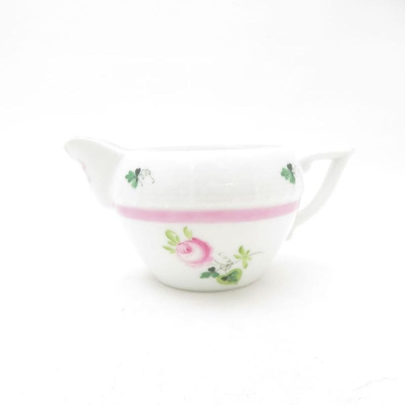 美品 Herend ヘレンド ウィーンの薔薇ピンク VRH-X4 649 クリーマー バラ クリーム ミルク ポット ジャグ SU14241B2 【中古】