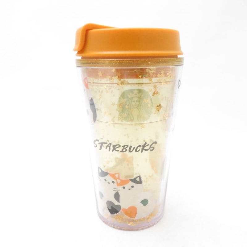 未使用 STARBUCKS スターバックス タンブラー 355ml スタバ 三毛猫 ねこ プラスチック製 SC11204D1 【中古】