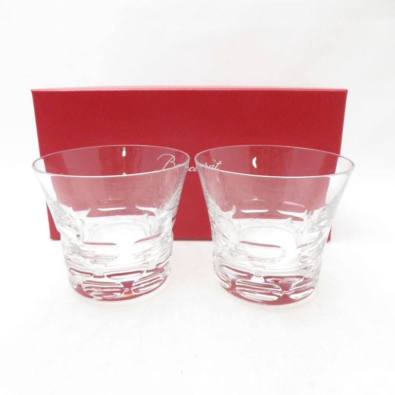 未使用 Baccarat バカラ ルチア 2017 タンブラー 2点 クリスタル ペア ロックグラス オールドファッション SU14219F2 【中古】