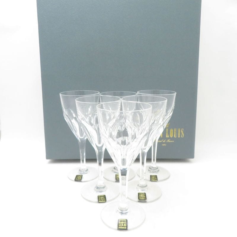 未使用 SAINT LOUIS サンルイ ブリストル ワイングラス 6客 セット H18cm SC11043Z 【中古】