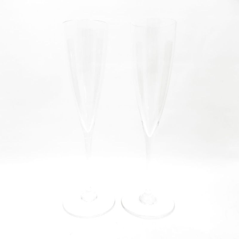 美品 Baccarat バカラ ドンペリニヨン シャンパングラス 2客 ペア H23.5cm シャンパンフルート SC11157R1 【中古】