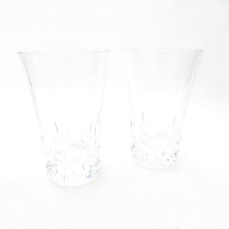 Baccarat バカラ グラスジャパン エクラ タンブラー 2点 クリスタル ペア コップ ビアグラス ジュース 冷茶 SU14327L1 【中古】
