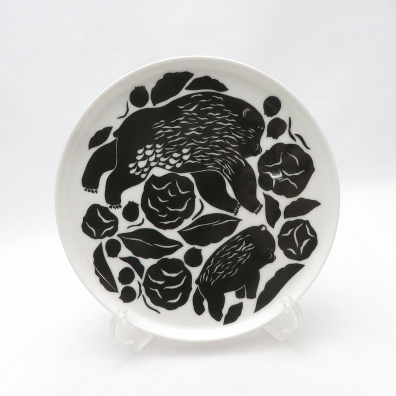 marimekko マリメッコ カルフエモ 中皿 20cmプレート パン ケーキ デザート 北欧 SM5286H2 【中古】