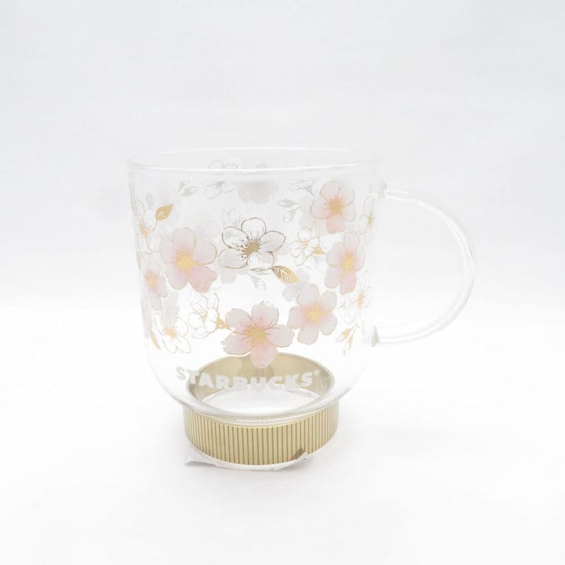 未使用 STARBUCKS スターバックス SAKURA2026 さくら マグカップ 355ml 耐熱グラス 熱湯 スタバ コーヒー SU14248L1 【中古】