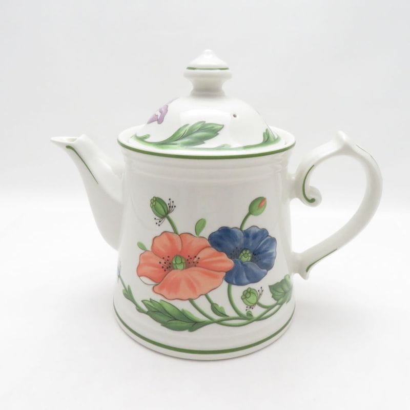Villeroy&Boch ビレロイ＆ボッホ Amapola アマポーラ ティーポット 茶器 花 廃盤 希少 レア ドイツ ポーセリン SU14153B4 【中古】
