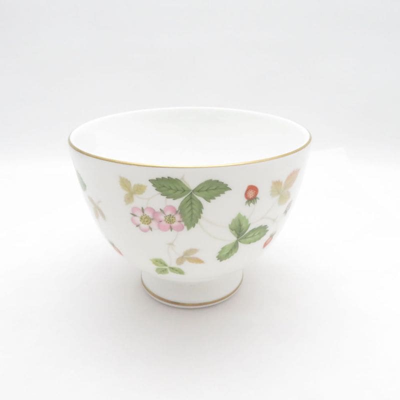 美品 WEDGWOOD ウェッジウッド ワイルドストロベリー スープボウル 15cm 深皿 黒壺 英国 SU14461C1 【中古】