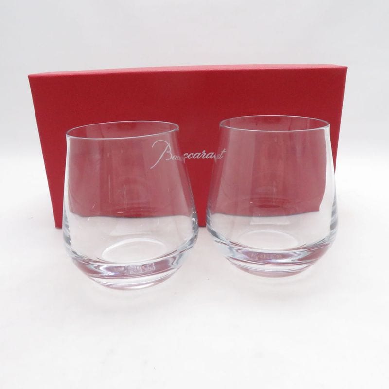 美品 Baccarat バカラ シャトーバカラ ワインタンブラー 2点 クリスタル ペア SU14553J1 【中古】