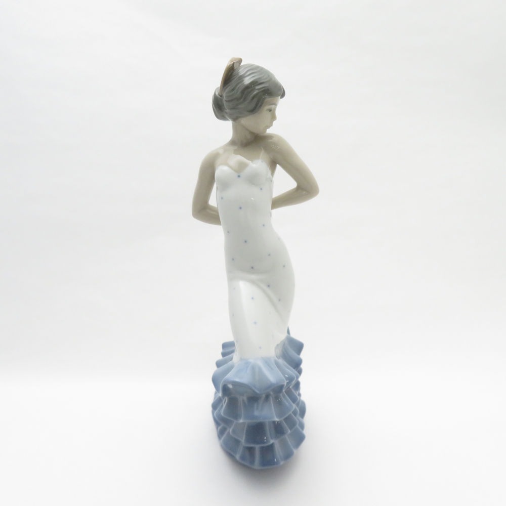 美品 NAO ナオ フラメンコ ダンサー フィギュリン 置物 陶器人形 SY9758P 【中古】