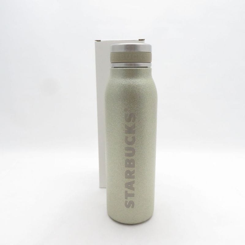 未使用 STARBUCKS スターバックス ステンレスボトル 1点 グリッターシャンパンゴールド 444ml 水筒 SO3963E1 【中古】
