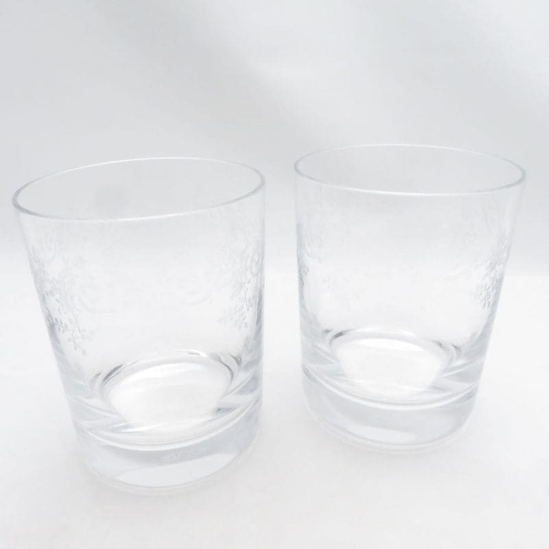 美品 Baccarat バカラ SEVIGNE セヴィーヌ セビーヌ タンブラー 2点 クリスタル ペア ロックグラス オールドファッション SU14379J2 【中古】