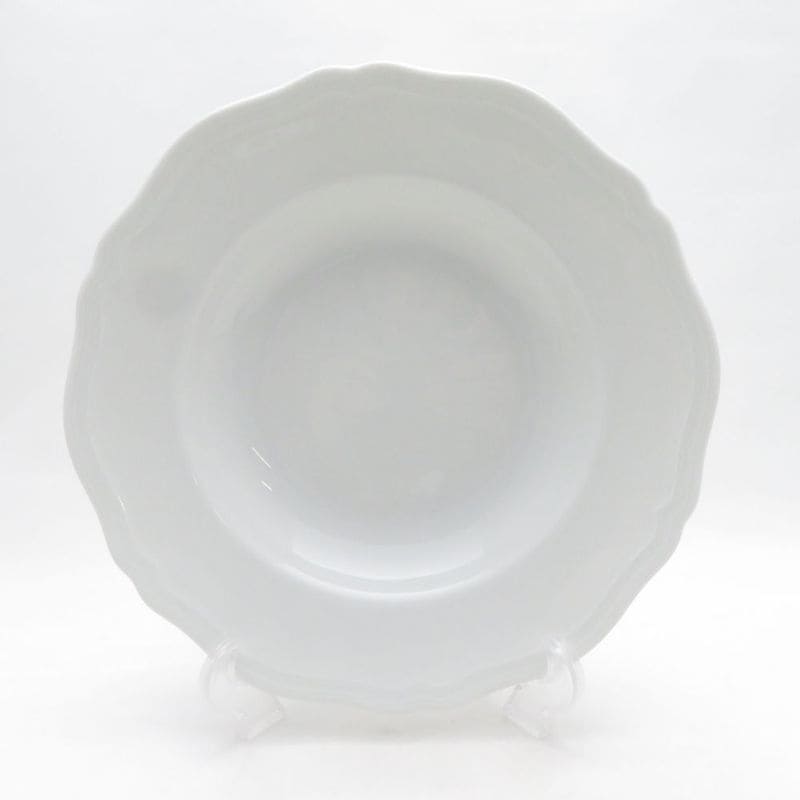美品 Richard Ginori リチャードジノリ アンティコホワイト スープ皿 24cmディーププレート パスタ SU14364X1 【中古】