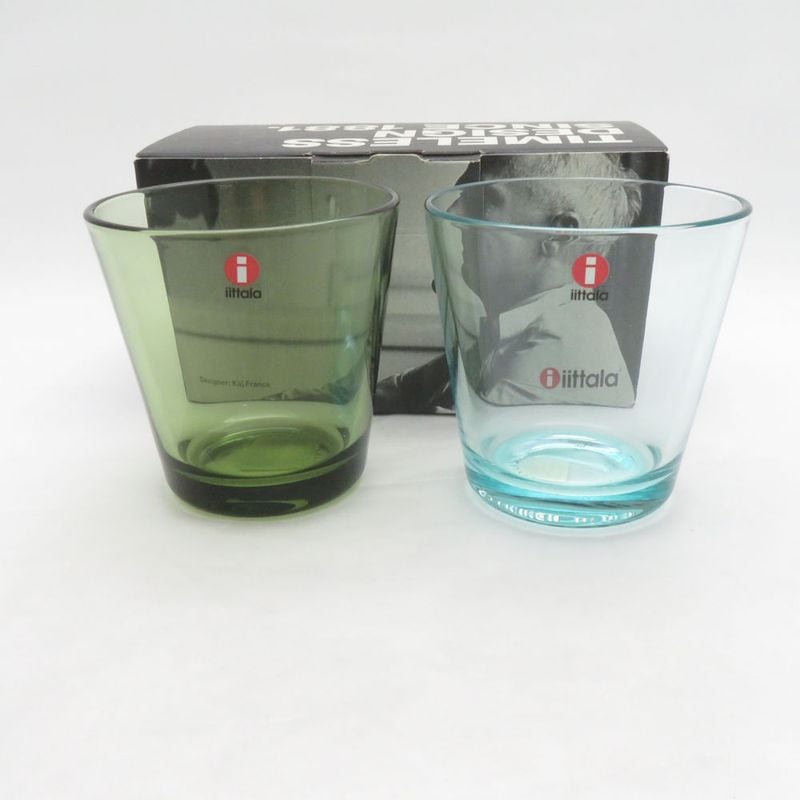 未使用 iittala イッタラ カルティオ タンブラー 2点 ウォーターグリーン フォレストグリーン SO4034T1 【中古】