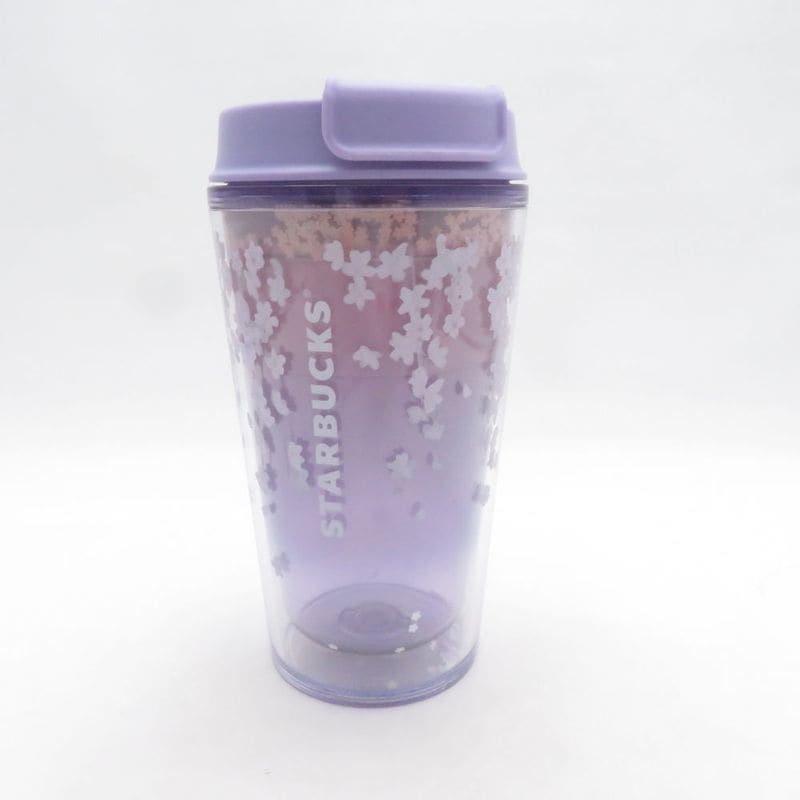 未使用 STARBUCKS スターバックス SAKURA2025 タンブラー Myボトル 桜 紫 スタバ コーヒー ティー SU14446B1 【中古】