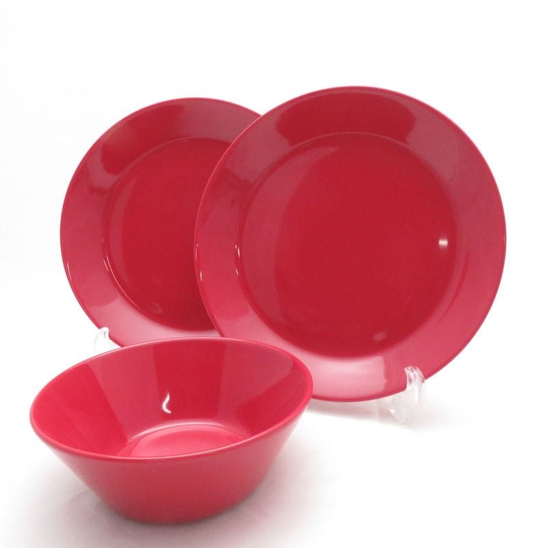iittala イッタラ ティーマ ボウル 中皿 3点 セット 14cm/21cmプレート 廃盤色 SC11306P1 【中古】