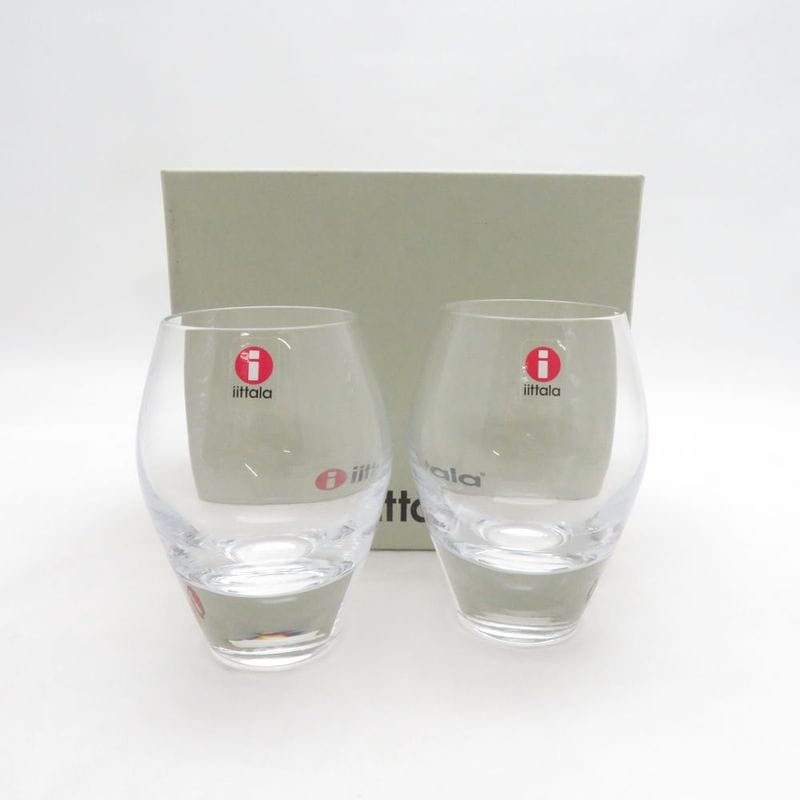 未使用 iittala イッタラ ステラ シェリーグラス 2点 ペア SM5585X1 【中古】