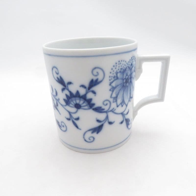 美品 MEISSEN マイセン ブルーオニオン マグカップ 磁器 約310ml コップ SC11210F2 【中古】