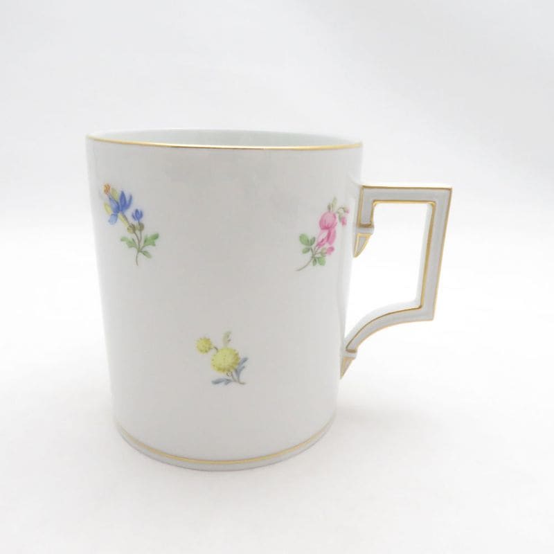 美品 MEISSEN マイセン 小花散らし マグカップ 磁器 コップ フラワー SC11214F2 【中古】