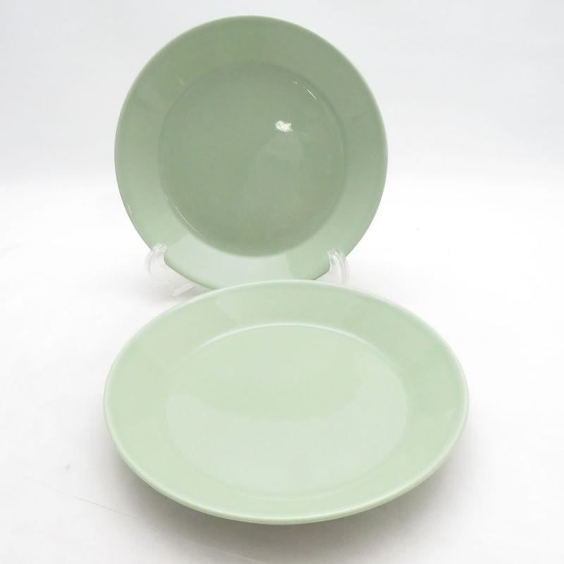 iittala イッタラ ティーマ 中皿 2枚 ペア 17cmプレート セラドングリーン 廃盤 SC11271F1 【中古】
