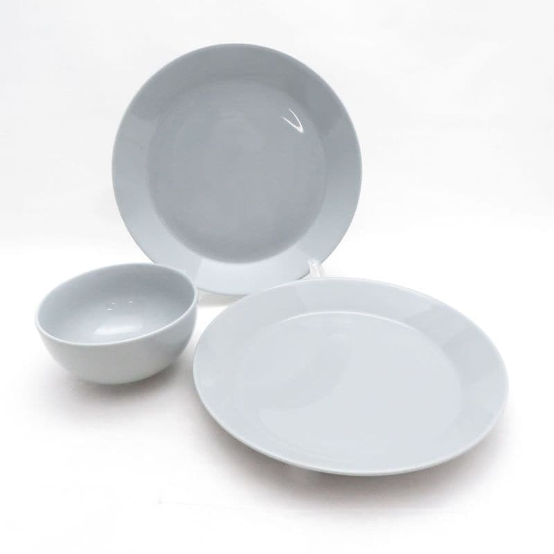 iittala イッタラ ティーマ 中皿 ライスボウル 3点 セット パールグレー 21cm/11cmプレート SC11274F1 【中古】