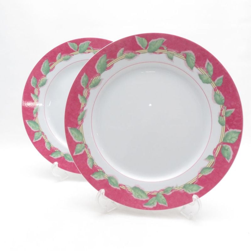 美品 BERNARDAUD LIMOGES ベルナルドリモージュ Garance 大皿 2枚 ペア 26cmプレート SC11233E2 【中古】