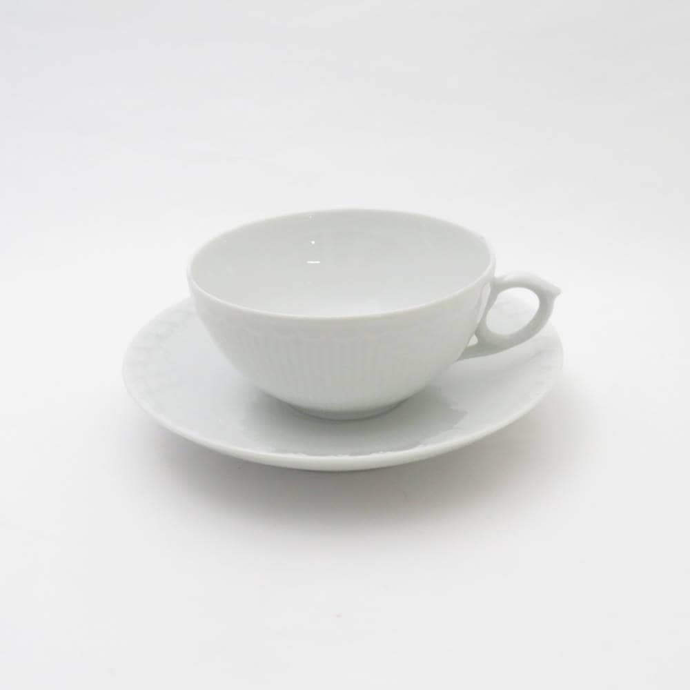 美品 ROYAL COPENHAGEN ロイヤルコペンハーゲン ホワイトフル―テッド 