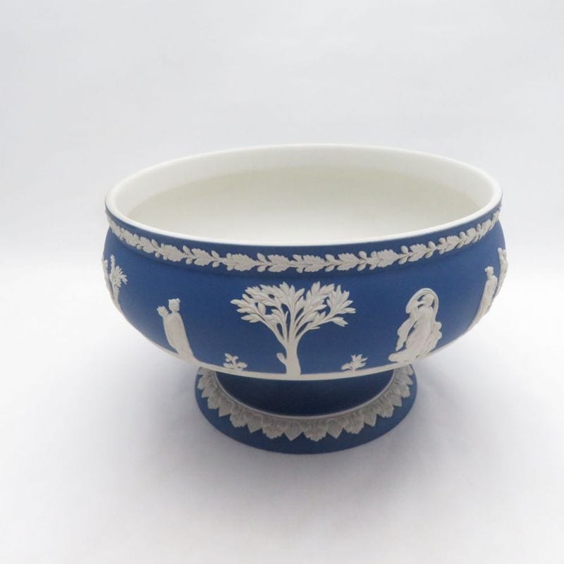 WEDGWOOD ウェッジウッド ジャスパー コンポート ポーランドブルー 脚付きボウル SM5521S2 【中古】