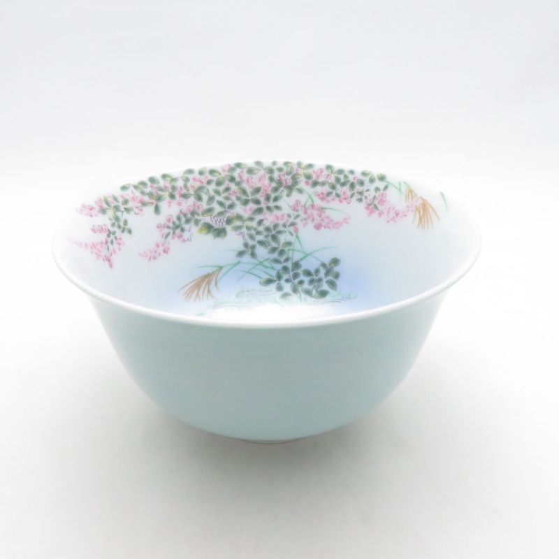 美品 Fukagawa Seiji 深川製磁 萩花見 飯椀 茶碗 SO4066S2 【中古】