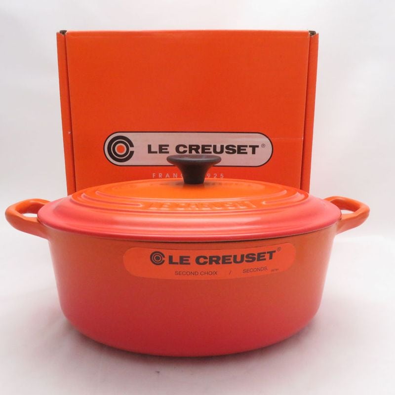 未使用 Le Creuset ルクルーゼ ココット オーバル 両手鍋 23cm ほうろう ホーロー SM5631Q1 【中古】