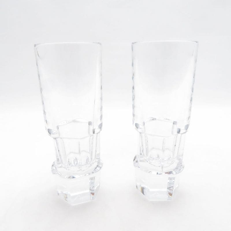 美品 Baccarat バカラ アビス ショットグラス 2点 ペア ウォッカグラス SO4093P1 【中古】