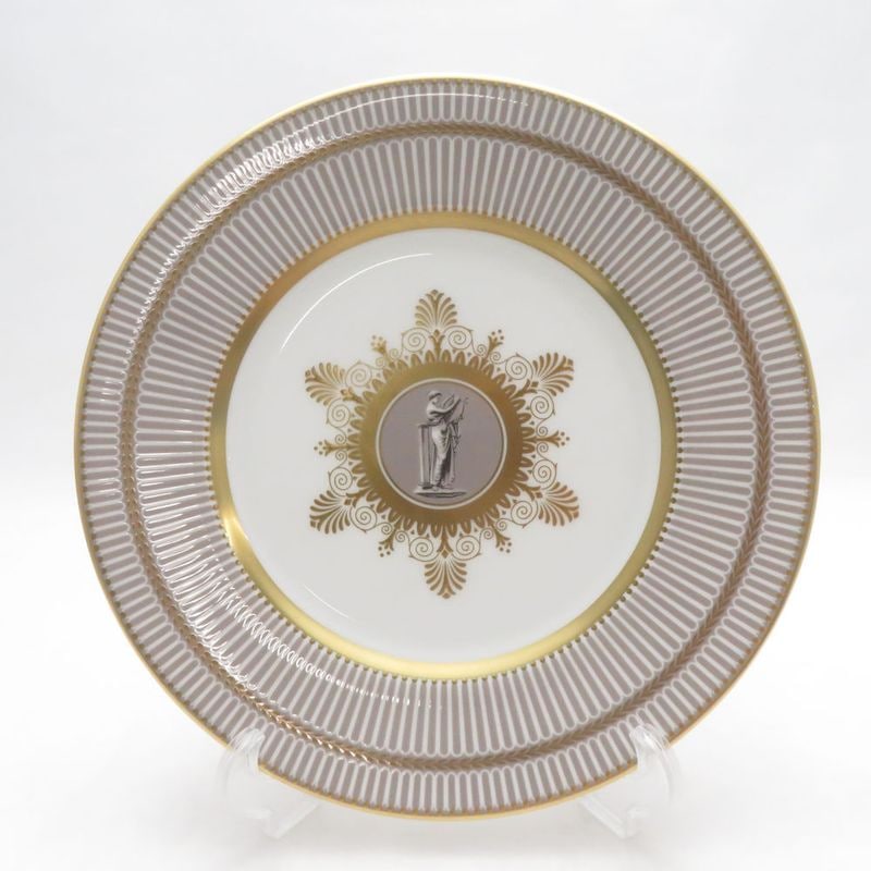 未使用 WEDGWOOD ウェッジウッド アンセミオングレイ 中皿 23cmプレート SO3991P1 【中古】