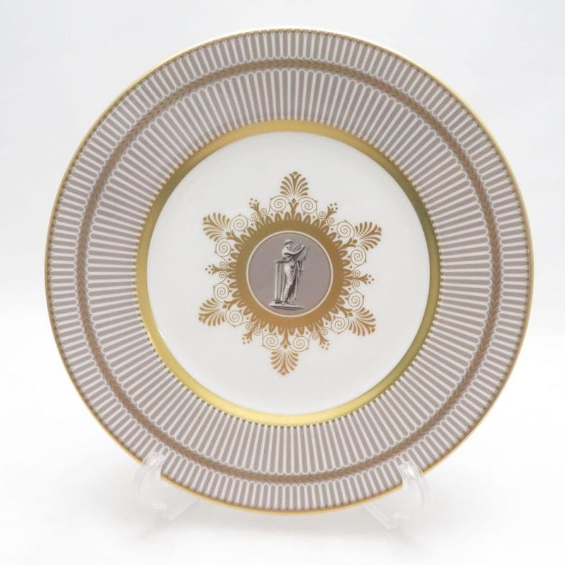 未使用 WEDGWOOD ウェッジウッド アンセミオングレイ 中皿 23cmプレート SO3992P1 【中古】