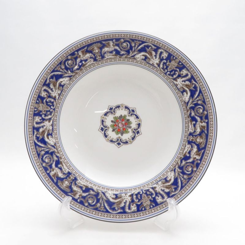 未使用 WEDGWOOD ウェッジウッド フロレンティーン マリン スーププレート 深皿 ディープ 23cm SO3997P1 【中古】
