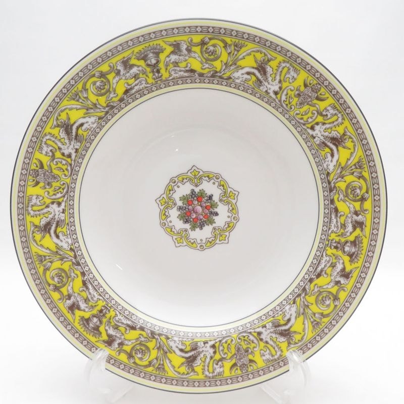 未使用 WEDGWOOD ウェッジウッド フロレンティーン シトロン スーププレート 深皿 ディープ 23cm SO3998P1 【中古】