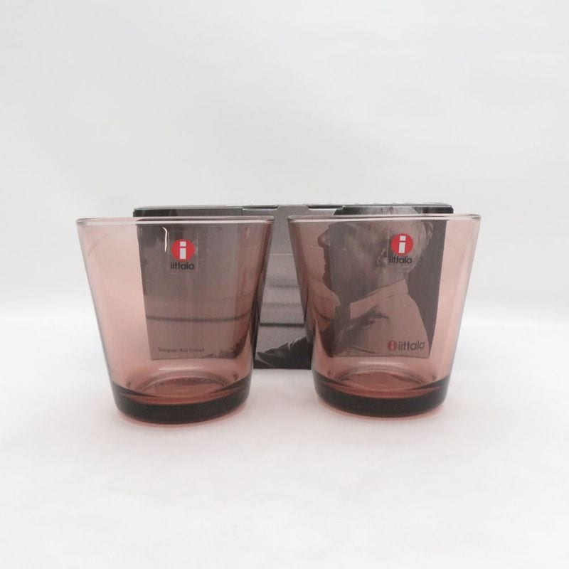 未使用 iittala イッタラ カルティオ タンブラー 2点 ペア パープル 210ml 廃盤色 グラス 北欧 SC11153U2 【中古】