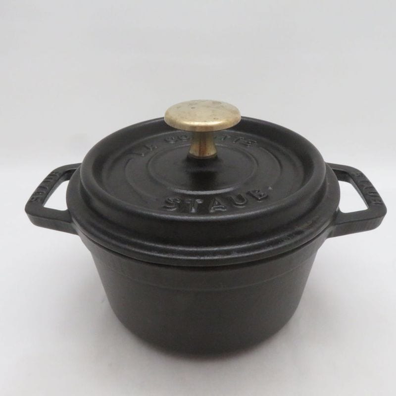 STAUB ストウブ ピコ ココットラウンド 両手鍋 14cm SO4172S1 【中古】