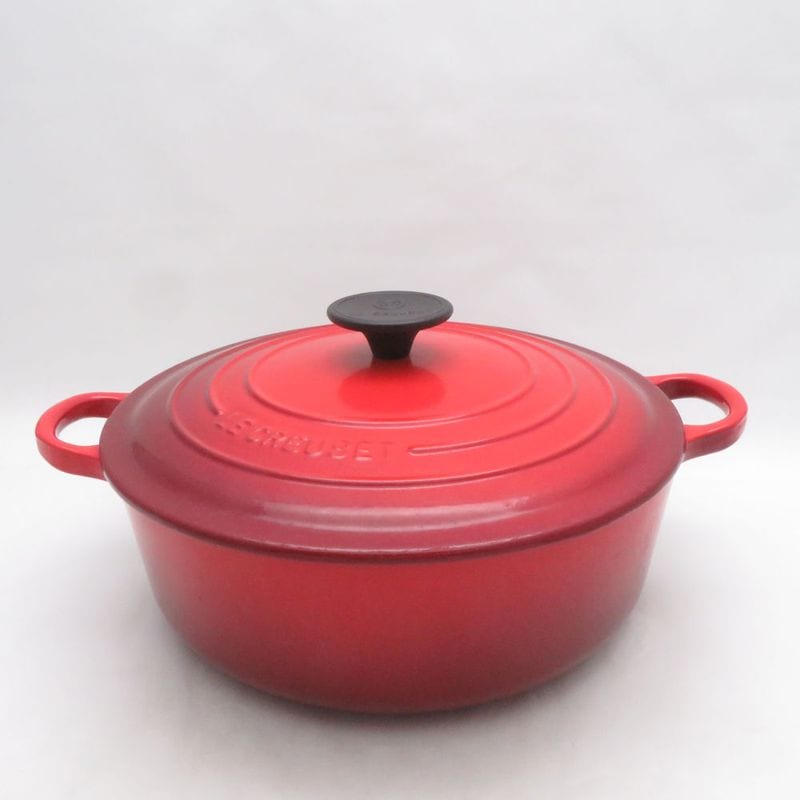 Le Creuset ルクルーゼ ココット ジャポネーズ 両手鍋 24cm ホーロー ほうろう SN597H2 【中古】