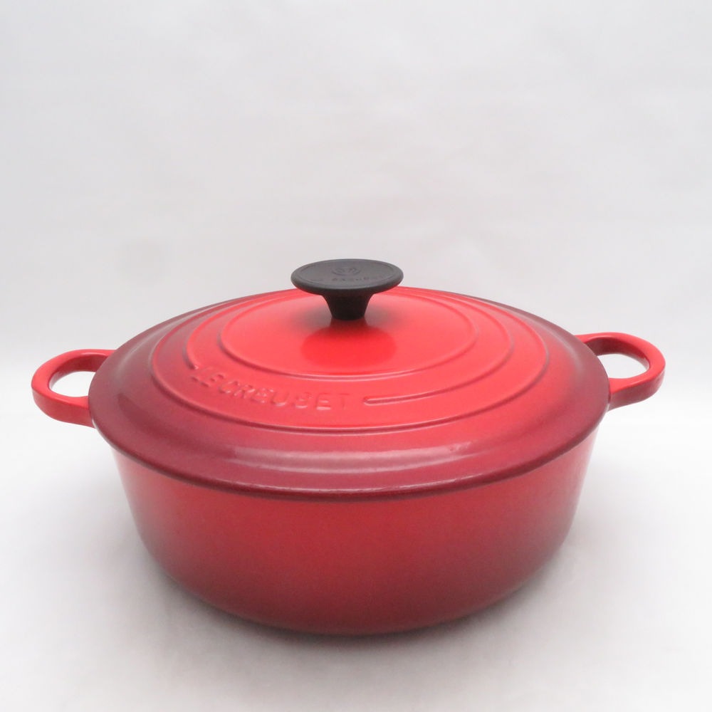 Le Creuset ルクルーゼ ココット ジャポネーズ 両手鍋 24cm ホーロー ほうろう SN597H2 【中古】