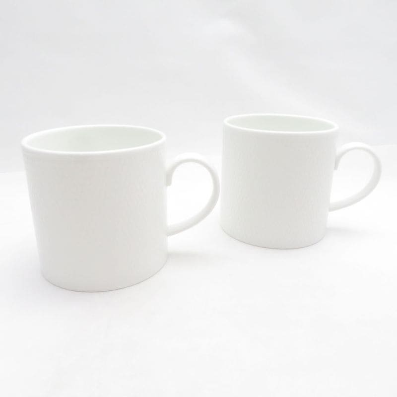 美品 WEDGWOOD ウェッジウッド Gio マグカップ 2点 ペア コーヒー ボーン チャイナ SD224C2 【中古】
