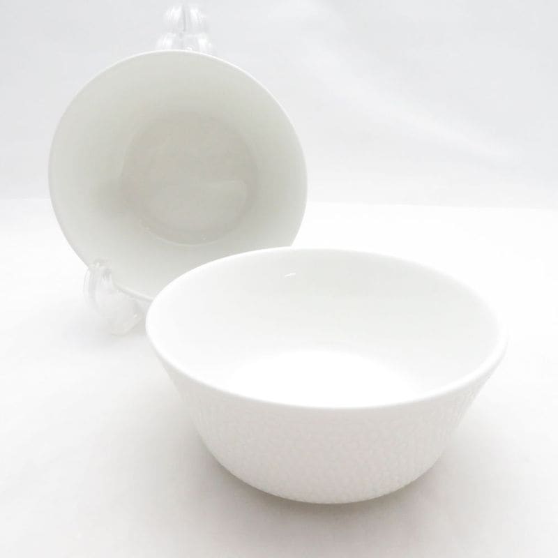 未使用 WEDGWOOD ウェッジウッド Gio ボウル 2点 ペア サラダ 小鉢 ハニカム柄 SD225C2 【中古】