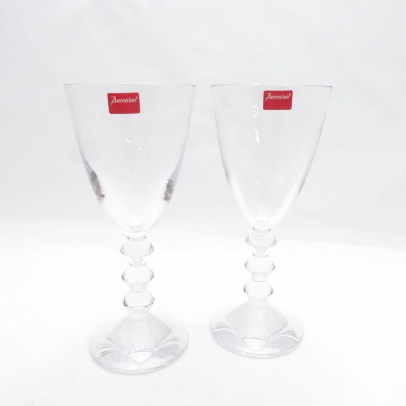 未使用 Baccarat バカラ ベガ ワイングラス 2客 ペア 高さ18cm SM5662V2 【中古】