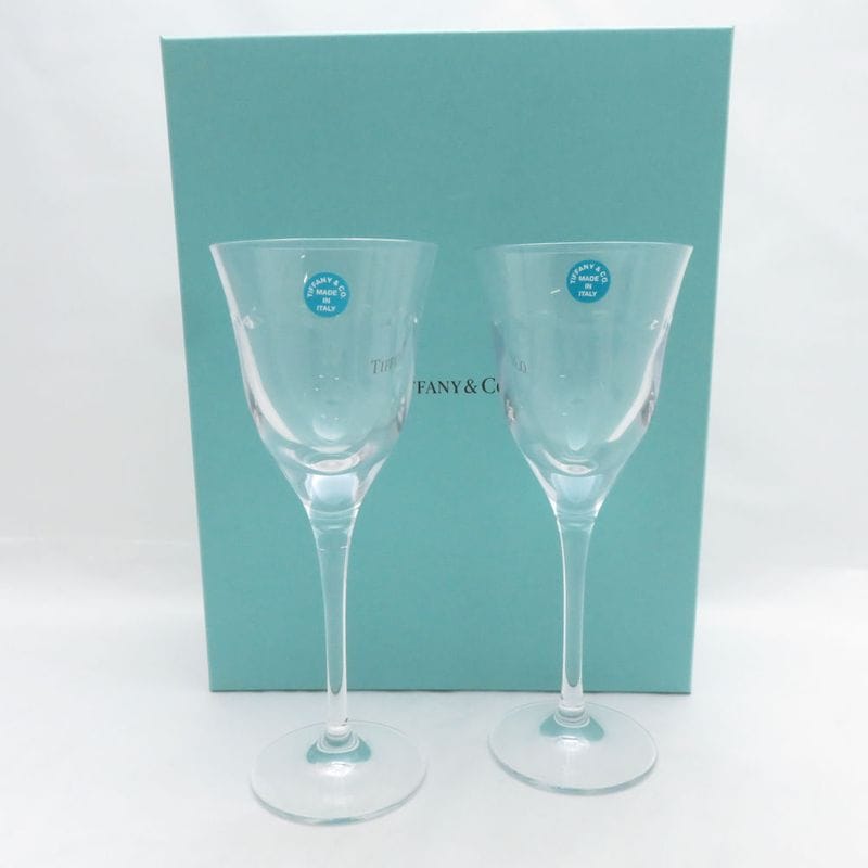 未使用 TIFFANY＆Co. ティファニー グラマシー ワイングラス 2客 ペア SM5429V1 【中古】