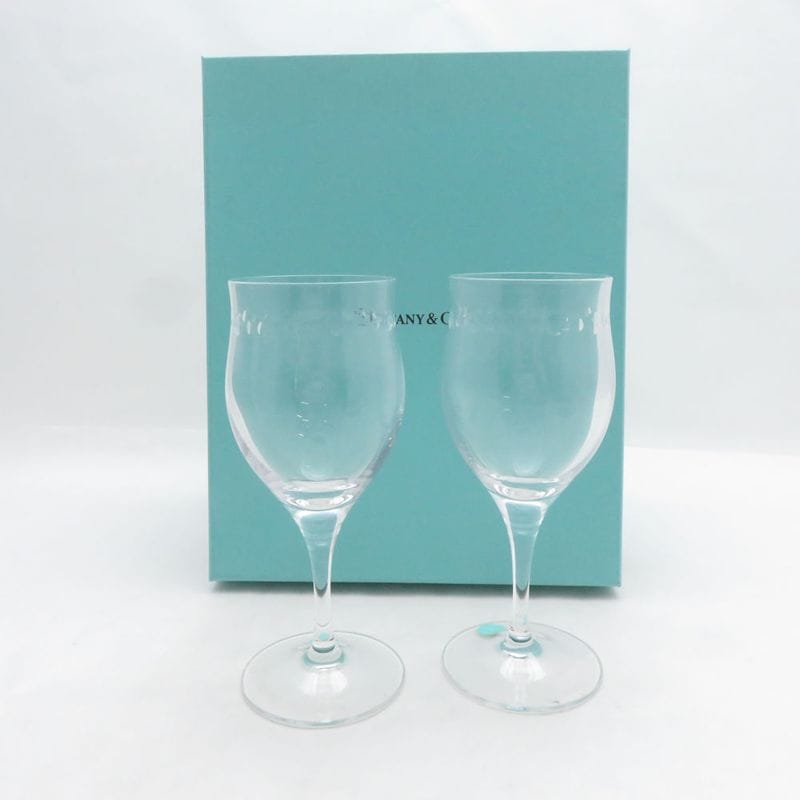 未使用 TIFFANY＆Co. ティファニー スウィング ワイングラス 2客 ペア SM5430V1 【中古】