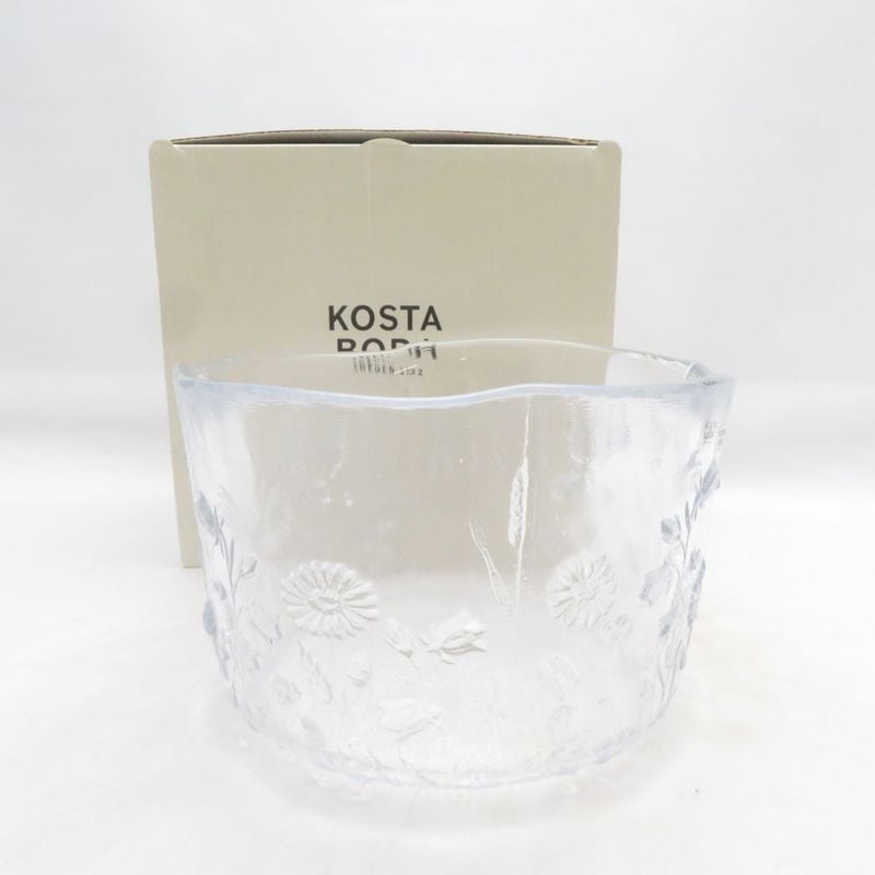 未使用 KOSTA BODA コスタボダ ULLA ウラ ボウル クリア ガラス 廃盤 SO4237 【中古】