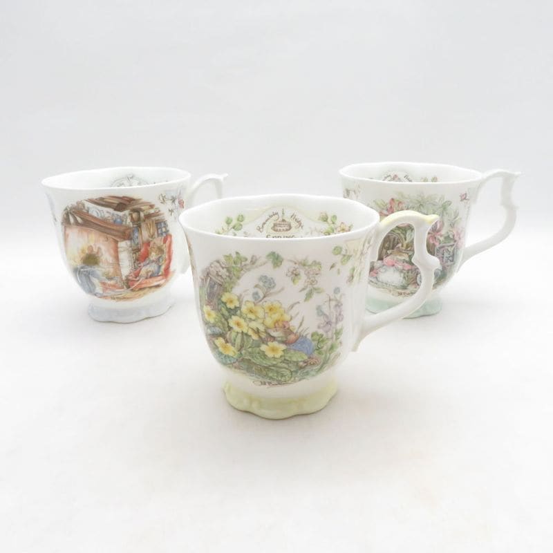ROYAL DOULTON ロイヤルドルトン ブランベリーヘッジ スプリング サマー ウィンター マグカップ 3点 セット SM5555H2 【中古】