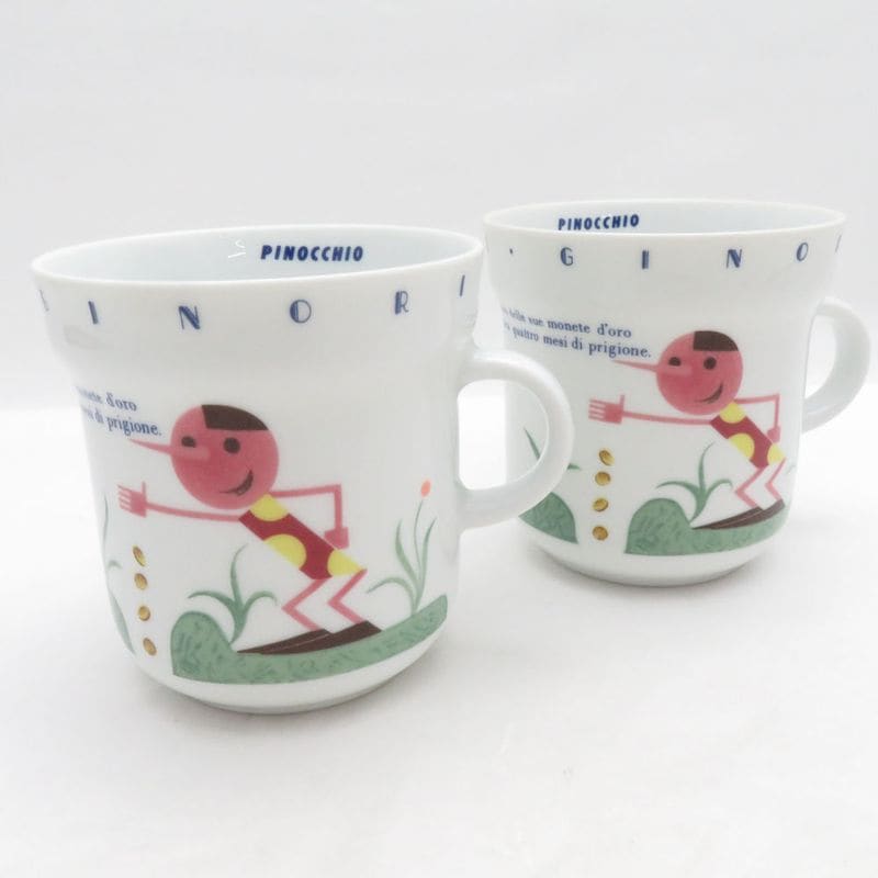 Richard Ginori リチャードジノリ ピノキオ マグカップ 2点 ペア SM5447U2 【中古】