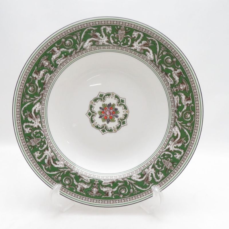 未使用 WEDGWOOD ウェッジウッド フロレンティーンヴェルデ スーププレート 23cm 中皿 深皿 パスタ SM5747D1 【中古】